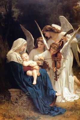 O Canto dos Anjos por Bouguereau